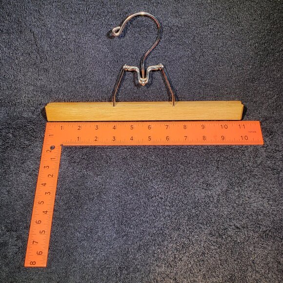 VINTAGE WOOD SKIRT HANGERS...BUNDLE OF FOUR...1980 ERA - Picture 2 of 2